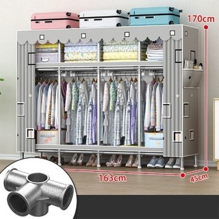 Tủ vải Kệ Đựng Đồ Đa Năng khung thép 2 buồng 4 ngăn / 3 buồng 6 ngăn / 4 buồng 8 ngăn màu ngẫu nhiên