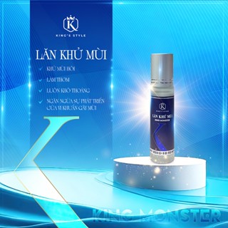Lăn khử mùi KING MONSTER khử mùi kiểm soát mồ hôi cơ thể với hương nước hoa cao cấp, kháng khuẩn khô thoáng cả ngày 10ml