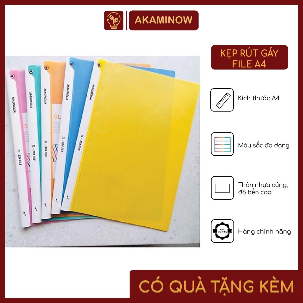 File Kẹp rút gáy file A4 - có chốt góc