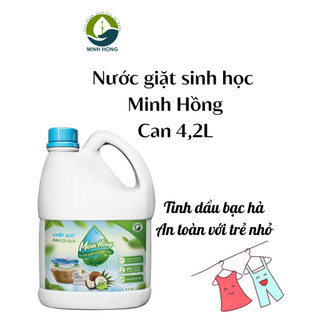 (Minh Hồng) Nước giặt xả sinh học (Nước giặt cho bé) Tinh dầu sả chanh, bạc hà An toàn cho da bé Can 4,2L KOSHKA HOME