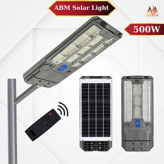 [500W] Đèn Đường Năng Lượng Mặt Trời ABMSOLAR, Công Suất 500W, Tấm Pin Liền, Chống Nước IP68