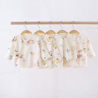  Áo dài tay khóa dán cài chéo cotton comfor cao cấp cho bé sơ sinh mặc thu đông Hàng Quảng Châu 