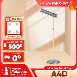 Máy sấy tóc đứng vietnamrobovac a4d - chăm sóc tóc mềm mại bằng ion âm - điều chỉnh góc 180 độ