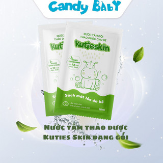 Nước tắm, sữa tắm thảo dược Kutiesskin dạng gói 10ml cho bé
