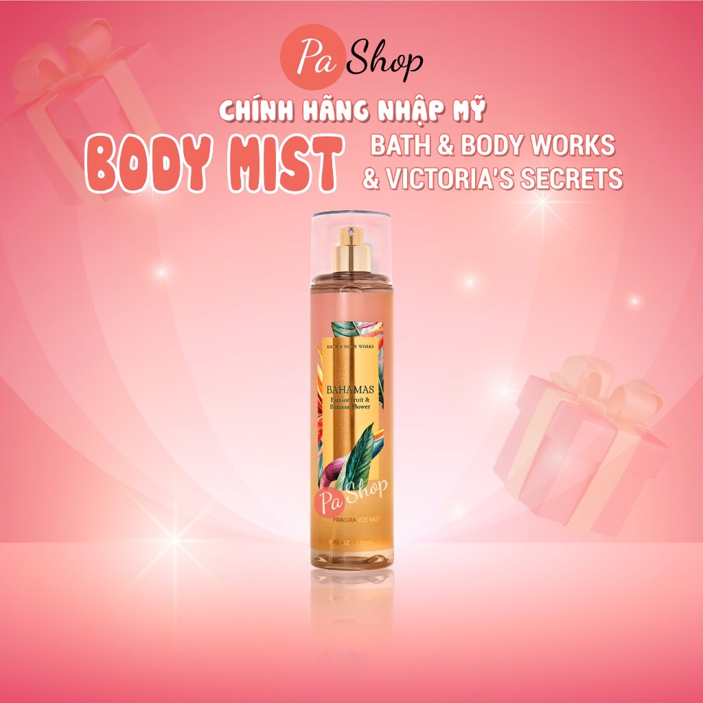 Xịt thơm body mist Bath And Body Works Bahamas 236ML