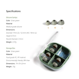 Tips tai nghe thay thế DDHiFi ST35 silicone eartips
