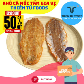 Khô cá mối tẩm 1kg , nhiều dinh dưỡng vị ngon đậm đà đặc sản Cà Mau dùng chế biến nhiều món ngon , Thiên Tú Foods