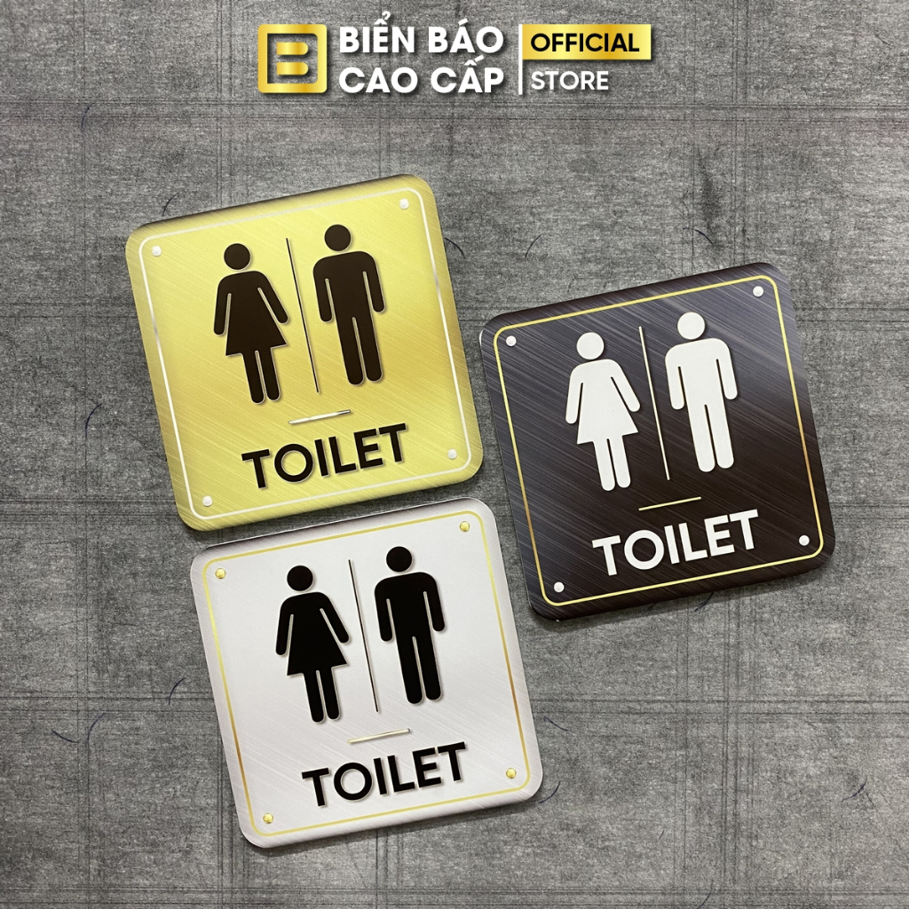 Biển Toilet, WC, Bảng Chỉ Dẫn Nhà Vệ Sinh, Biển WC, Toilet, Men, Women, Nam, Nữ, Dán Tường - Mẫu 4