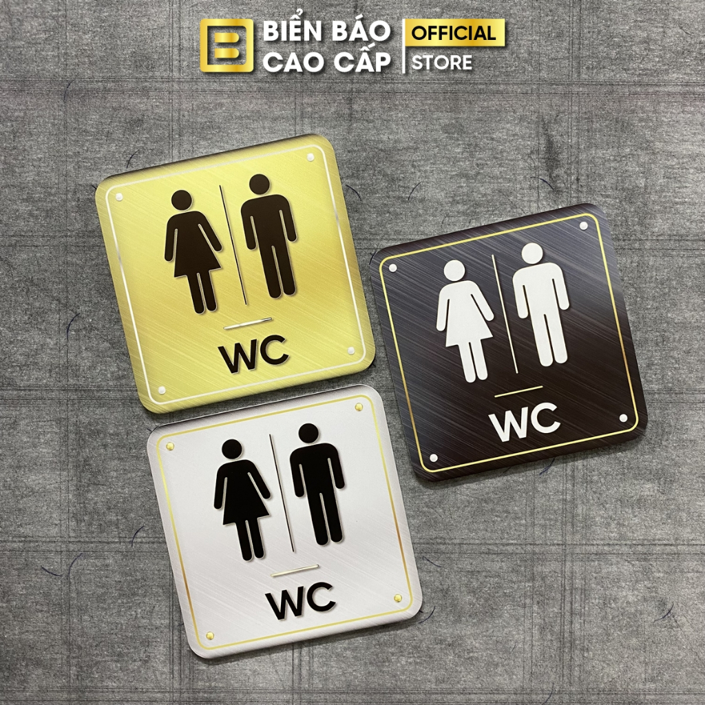 Biển Toilet, WC, Bảng Chỉ Dẫn Nhà Vệ Sinh, Biển WC, Toilet, Men, Women, Nam, Nữ, Dán Tường - Mẫu 4
