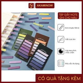 Tập giấy note ghi chú nhiều màu sắc dễ thương