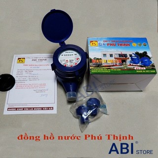 [CHÍNH HÃNG] ĐỒNG HỒ NƯỚC PHÚ THỊNH DN15, PHÚ HÀO BẢO HÀNH 1 NĂM