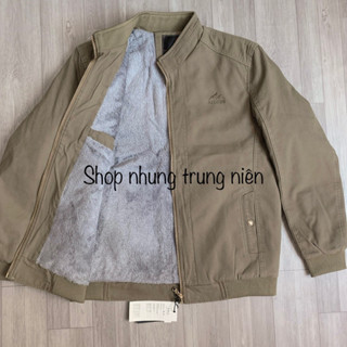 Áo Khoác Thô Nam Trung Niên Lót Lông Dày Dặn Ấm Áp Tặng Bố + ẢNH THẬT