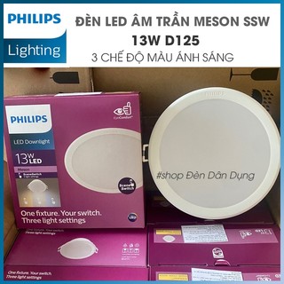 Đèn led philips âm trần đổi màu meson ssw 13w - hàng chính hãng