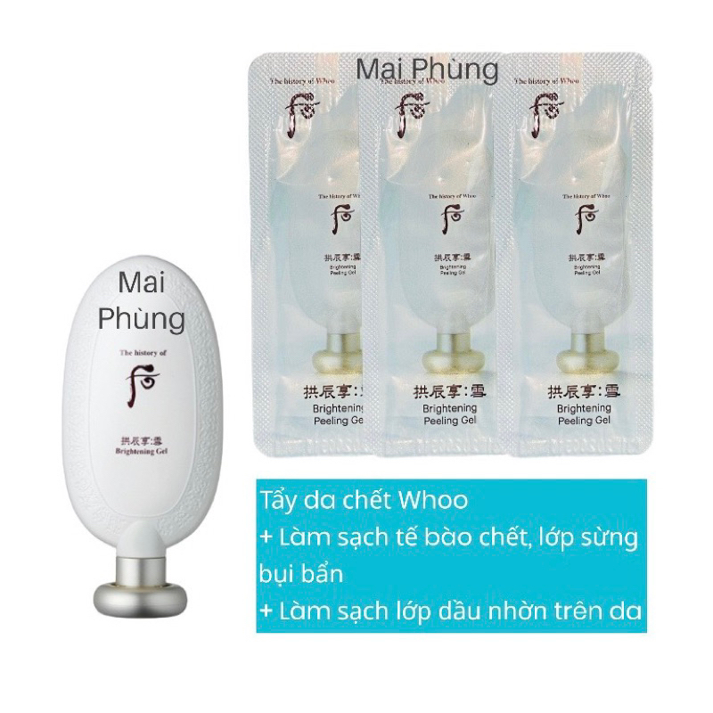 Combo 10 gói Sample tẩy da chết whoo