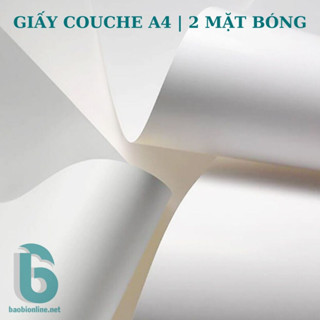 [GIẤY COUCHE A4] 50 TỜ GIẤY COUCHE 2 MẶT BÓNG KHỔ (A4) | GIẤY COUCHE KHÔNG PHÙ HỢP CHO IN MỰC NƯỚC - BAOBIONLINE