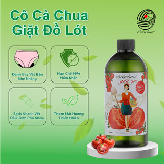 [ 500ml ] Nước Giặt Đồ Lót, Quần Áo Trẻ Em Hữu Cơ Cô Cà Chua Mới Toanh An Toàn Cho Da Nhạy Cảm