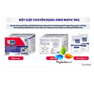Bột giặt Omo chuyên dụng 9kg siêu tiết kiệm cho khách sạn,tiệm giặt là,bệnh viện,trường học...