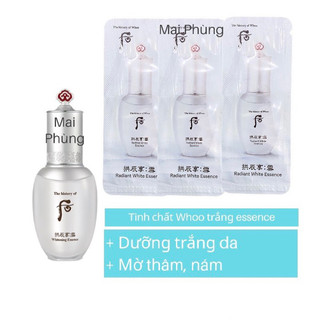 10 gói tinh chất dưỡng trắng Whoo Radiant White Essence