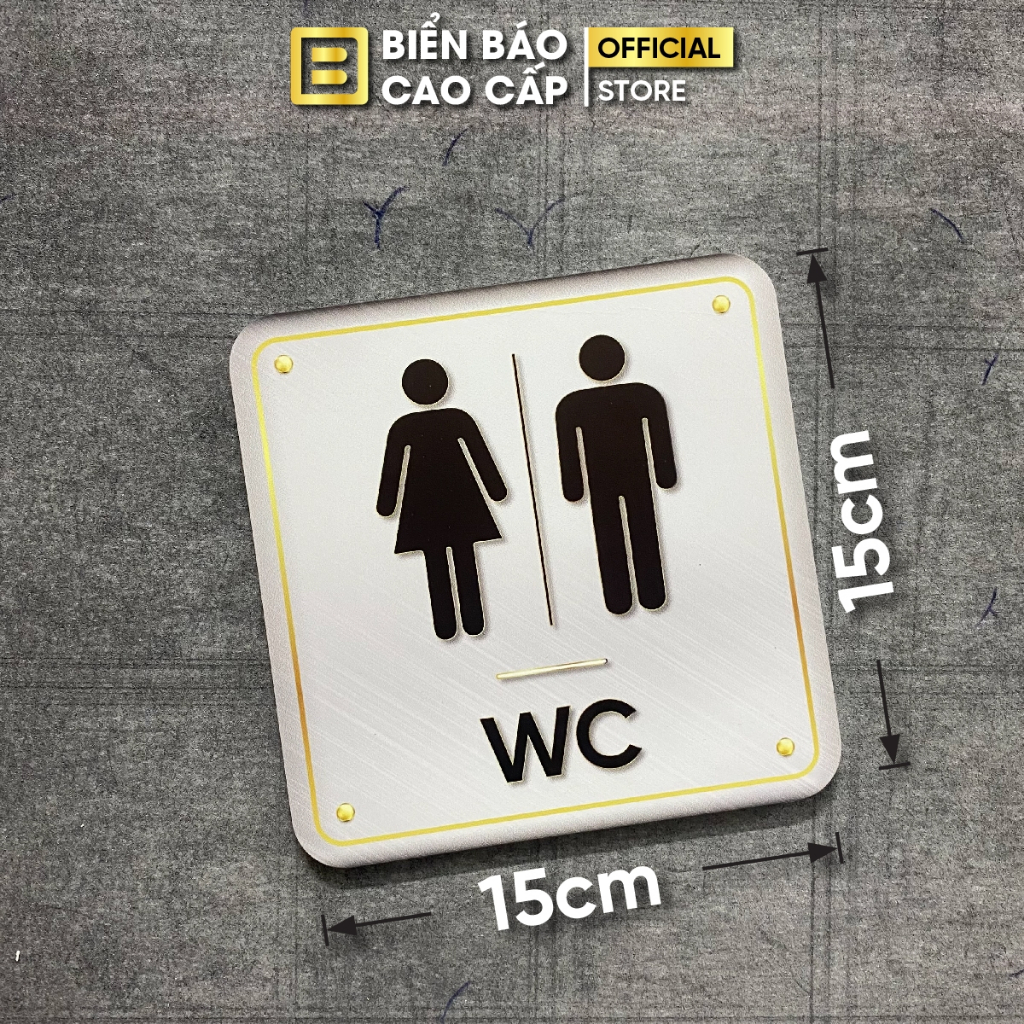 Biển Toilet, WC, Bảng Chỉ Dẫn Nhà Vệ Sinh, Biển WC, Toilet, Men, Women, Nam, Nữ, Dán Tường - Mẫu 4