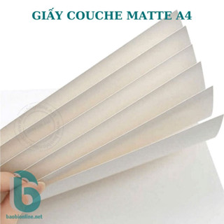 [GIẤY COUCHE MATT A4] 100 TỜ GIẤY COUCHE MATT 150- 250GSM A4 | BỀ MẶT NHÁM | KHÔNG PHÙ HỢP IN MỰC NƯỚC - BAOBIONLINE