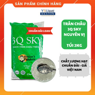 Trân châu trắng 3Q SKY nguyên vị chất lượng Đài Loan giòn dai cực ngon túi 2kg