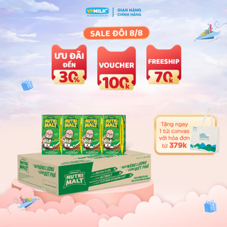 Sữa ca cao mầm lúa mạch đen VPMilk Nutrimalt 110ml (thùng 48 hộp)