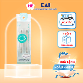 Nhíp nhổ lông mày làm từ thép không gỉ kai 000hk0421 set 2 cây