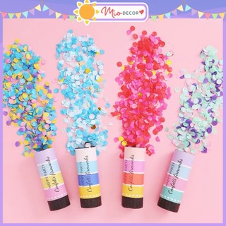 Súng bắn hoa giấy cầm tay Confetti mini, Ống pháo giấy phụt Confetti trang trí tiệc sinh nhật