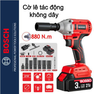  BOSCH  Máy Khoan Điện Không Dây 1599VF 69600MAh 880NM 3in1  Không Chổi Than Tác Động Cờ Lê Máy Vặn Vít Không Dây Có Pin 