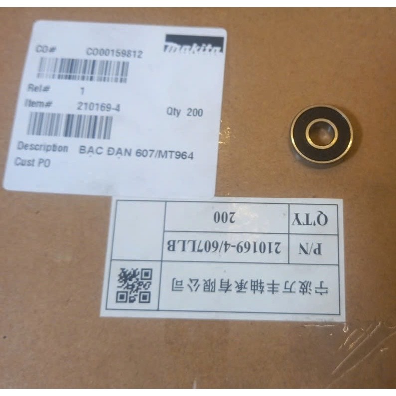 Bạc đạn/ Vòng bi 607 CHL(Dùng cho máy cầm tay tốc độ cao)