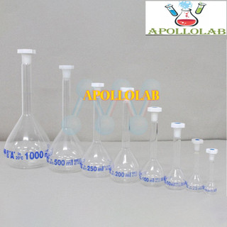 [HÀNG ĐỨC-ISOLAB] BÌNH ĐỊNH MỨC TRẮNG NÚT NHỰA 10ml 25ml 50ml 100ml 250ml 500ml 1000ml