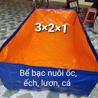 BỂ BẠT NUÔI CÁ, ỐC, ẾCH , LƯƠN ĐỦ KÍCH THƯỚC - bạt dày