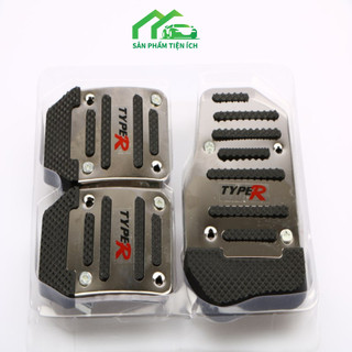 Ốp Bọc Chân Ga Chân Phanh Cho Xe Hơi Số Sàn,Số Tự Động Phong Cách Thể Thao Chất Liệu Nhôm Chống Gỉ,Chịu Lực Tốt