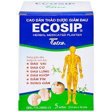 Nguyên hộp 20 túi x 5 miếng Ecosip cao dán thảo dược