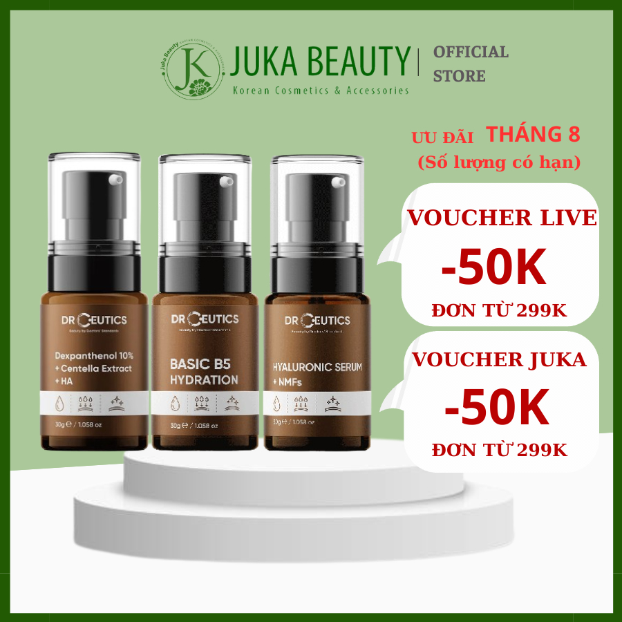 Tinh chất cấp ẩm phục hồi da DRCEUTICS B5 Dexpanthenol 10%+Centella Extract + HA/  Basic B5 Hydratio
