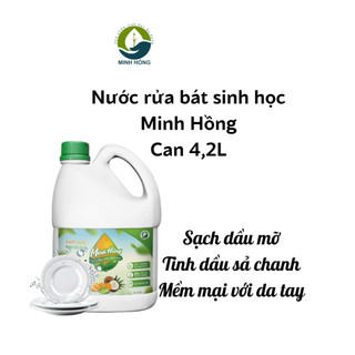 (MINH HỒNG) Nước rửa bát sinh học (Nước rửa chén) Sạch dầu mỡ, mềm mại da tay Tinh dầu sả chanh Can to 4,2L KOSHKA HOME