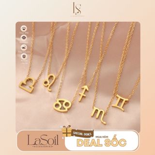  LASOIL - Dây chuyền 12 Cung Hoàng Đạo Horoscope Astrology vòng cổ nữ Titan 316L thời trang nữ 