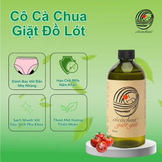 [ 500ml ] Nước Giặt Đồ Lót, Quần Áo Trẻ Em Hữu Cơ Cô Cà Chua Yêu Nước An Toàn Cho Da Nhạy Cảm
