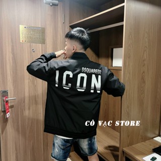 Áo Khoác Gió Nam Chống Nắng DSQ 339 Thời Trang Nam Màu Đen Chất Liệu Gió 2 Lớp Full Size M L XL