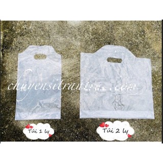 [HÀNG LOẠI 1] Túi đựng ly trà sữa/ túi nylon trong suốt loại 1 ly / 2ly,túi nilong, túi 1 ngăn, túi 2 ngăn, bịch đựng ly