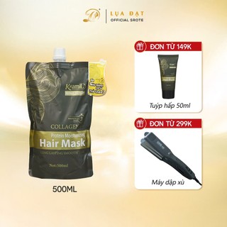 Kem hấp ủ tóc siêu dưỡng collagen Kami phục hồi tóc yếu,hương thơm nước hoa 500ml