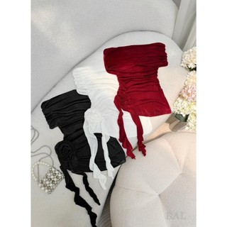 ÁO BIGSIZE TRỄ VAI NHÚN EO ĐÍNH HOA [TNT SHOP BIGSIZE 60KG 90KG]