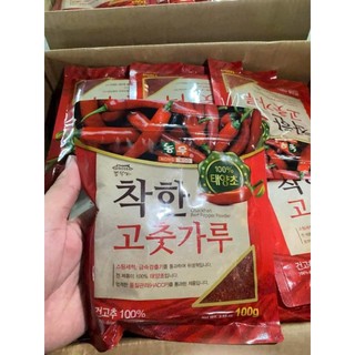  100g Ớt Bột Hàn Quốc Làm Kim Chi Gia Vị Bột Ớt Hàn Quốc Chackhan - Nhập Khẩu Trực Tiếp 