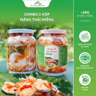 Combo 2 Hộp Măng Ngâm Tỏi Ớt - Chua Cay  (ăn liền: ăn kèm bún, miến, phở, mỳ tôm...)