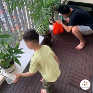 Tấm nhựa chống trơn trượt , thảm nhựa chống trơn nhà tắm, sân vườn, bạn công bể bơi kt 30x30 cm