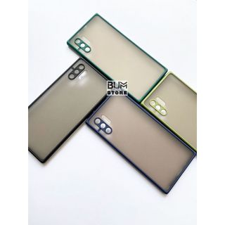 Ốp Lưng Samsung Note 10 Plus / S10 / S10 Plus / Note 10 / Note 10 Lite / Note 9 Chống Sốc Viền Màu Lưng Mờ