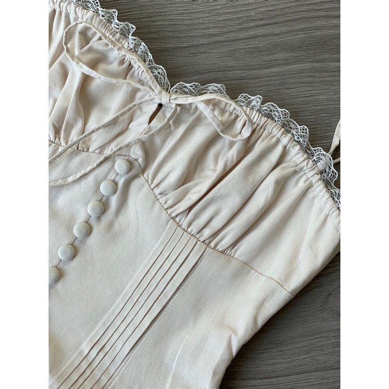 COQUI - Váy thiết kế nữ 2 dây, dáng dài xoè tiểu thư thanh lịch LAUREN DRESS | BigBuy360 - bigbuy360.vn