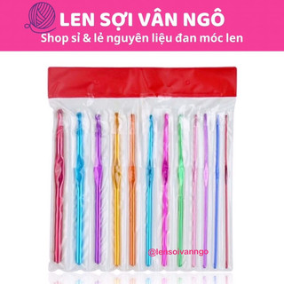 Bộ kim móc kim loại 12 size