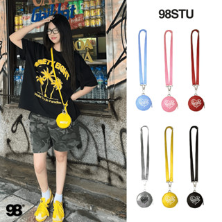 Túi ví tròn đeo chéo heart 98stu túi móc khóa chất liệu da cao cấp kháng mưa nhẹ và siêu bền