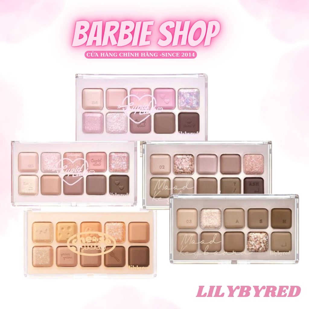 Bảng phấn mắt 10 Ô Lilybyred Mood Keyboard (01 - 02 - 03 - 04 - 05 - 06 - 07 - 08)
